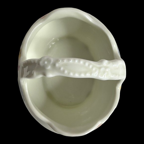 Takahashi San Francisco Porcelain Basket Floral‎ Butterfly Trinket Dish Japan - Picture 11 of 13